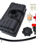 Fuel Tank 4 Quart Replacement For Tecumseh H30 H35 H40 H50 HS40 HS50 HM80 HM100 Engines With Cap And Shut Off Valve Includes Fuel Line Filters Clamps