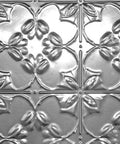 2x2 Ft Tin Plated Steel Nail Up Wall And Ceiling Panels Unfinished 12 Pack with floral embossed pattern, DIY reclaimed style