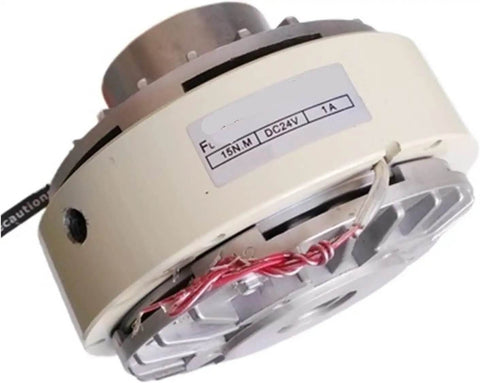 Magnetic Powder Clutch Tension Motor With Magnetic Brake For Precise Braking Torque Control And Rock Solid Performance 24V DC unit side view