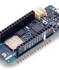 MKR WAN 1310 LoRa IoT Development Board with Murata Module, showing board layout and connections for smart agriculture applications.