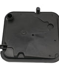 Transmission Oil Filter Kit For 42RLE 2003 On 4 Speed Auto With Pan Bolts 14 Perfect Fit For Chrysler Dodge Jeep Ram Mitsubishi And Ram Trucks 300 Challenger Charger Wrangler Durango Dakota Liberty Nitro Raider TJ 1500 2500 3500 HD Classic Replaces, showing black plastic filter component