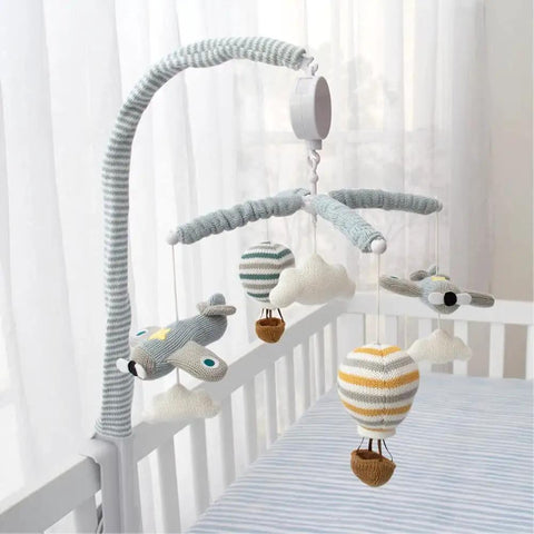 Up Up And Away Musical Baby Crib Mobile For Boys With Sky Balloons Clouds And Planes Calming Lullabies Soother Featuring 12 Soothing Tunes Lil Nursery Decor Gift