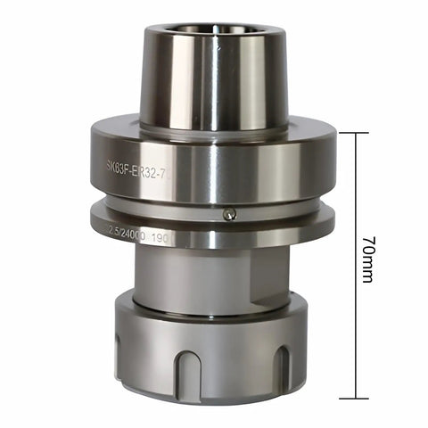ER32-70 Tool Holder For Lathe Chuck CNC Machining Tools Collet Chuck 5 Pieces High Precision One Piece Body, front view