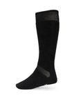 Merino Wool Ski And Snowboard Socks Black Size S To XL For All Day Cozy Warmth And Comfort In Your Boots, Machine Washable, Thin Yet Cushioned