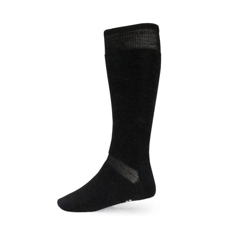 Merino Wool Ski And Snowboard Socks Black Size S To XL For All Day Cozy Warmth And Comfort In Your Boots, Machine Washable, Thin Yet Cushioned