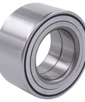 Close-up of a wheel bearing from Pack Of 2 Front Wheel Bearings For Honda Odyssey 2005 To 2010, CRV 2007 To 2016, HRV 2016, Acura MDX RLX 2014 To 2017, RDX 2007 To 2017 Front Wheel Hub Bearing Replacement Set.