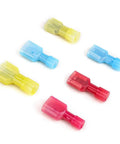Grab this awesome 200 Piece Spade Quick Disconnect Connectors Kit With Insulated Electrical Terminals And Male Female Wire Crimp Ends Perfect For Any Busted Wiring Job Or DIY Fix It Yourself Project Today, assorted insulated spade terminals