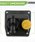 Top view of Kohler Fuel Pump Replacement Kit for Generators with CH18 CH19 CH20 CH21 CH22 CH23 CH24 CH25 showing dimensions.