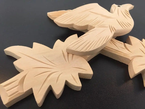 Wood Cuckoo Clock Top Piece Replacement For Medium Size Unfinished DIY Clock Assembly Kit Build Repair With Durable Parts