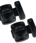 Two Pack Heavy Duty Rotating Bolt Latch With 180 Degree Double Sided Security Slide Lock, Rustproof Zinc Alloy And Steel Gate Latch