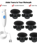 Six Pack Reservoir Tank Valve Gasket Set Blue Washer Replacement For Water Flosser Models WP900 WP112 WP250 WP300 Ultra Nano Traveler And H2o Compatible, 6 black gaskets