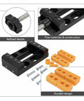 Huge Deal Compact Aluminum Alloy Toggle Clamp Vise For DIY Crafts And Small Parts, Portable Table Mount Workholding Tool showing detailed construction.