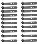 Heavy Duty Reusable Cable Ties And Premium Wire Organizer Straps For Instant Cord Sorting, durable black straps for cable organization.