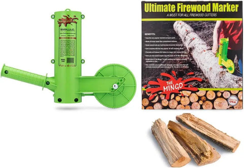 No Sweat Firewood Measuring Wheel For Chainsaw Cutting Easy Sizing And Quick Splitting Prep Perfect For Backyard Logging Make Your Chopping Routine A Breeze Crafted In USA With Patented Build Quality