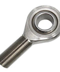 Heavy Duty Stainless Steel Rod End Bearing With Si Female Thread And Sa Male Joint Universal Ball Head showing a close-up view of thread and bearing.