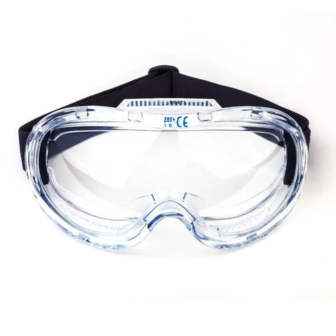 Anti-Fog Wide-Vision Lab Safety Goggles With Soft PVC Frame, Impact-Resistant Polycarbonate Lens, Side Vents To Block Splashes