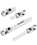 Heavy Duty Stainless Steel Drive Shafts For Redcat Ascent 18 Apex displayed from above, showcasing durable metal parts for RC vehicles.