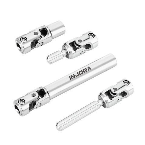 Heavy Duty Stainless Steel Drive Shafts For Redcat Ascent 18 Apex displayed from above, showcasing durable metal parts for RC vehicles.