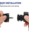 Hands installing Ignition Key Switch For ATV Ranger RZR Scrambler Sportsman 550 500 570 800 900 4x4 Replacement OEM 4012166 4011142