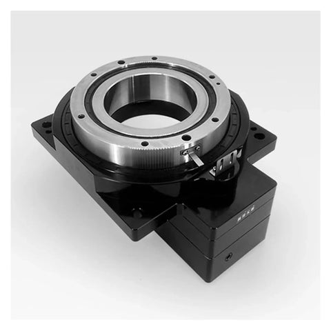 Precision Hollow Rotary Actuator With Slick 360 Degree Spin And Rock Solid Ten To One Gear Ratio Built For Heavy Factory Floors That Just Crush It All Day Long Without Breaking A Sweat, featuring a solid cast iron shell.