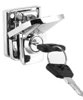 Iron Trunk Lock With Two Keys For Motorcycles Spring Toggle Latch Hasp Clamp Heavy Duty Locking Tool