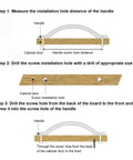 Installation guide for Five Pack Antique Brass Cabinet Handles With 3.4 Inch Hole Centers (107 Mm) old school vintage drawer pulls.