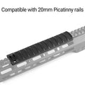4 Pack Picatinny Rail Cover Non Slip Protector Rail Covers Panel For 20mm Picatinny Rail Nylon Hunting Textured Surface For Max Grip