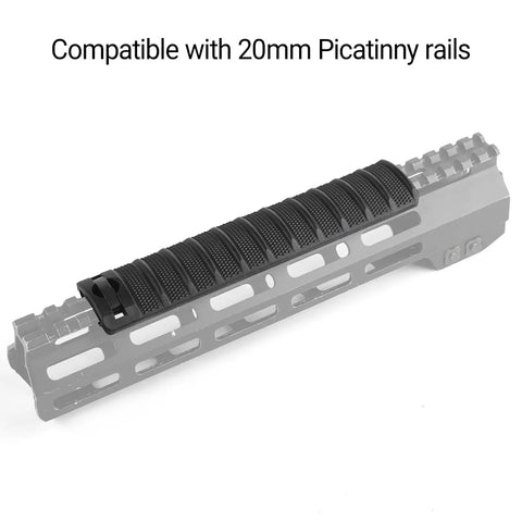 4 Pack Picatinny Rail Cover Non Slip Protector Rail Covers Panel For 20mm Picatinny Rail Nylon Hunting Textured Surface For Max Grip
