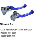 Foldable Clutch And Brake Lever For Yamaha YZ Series Dirt Bikes 2001-2007 YZ125 YZ250 YZ426F YZ450F YZ250F CNC 6061 Aluminum