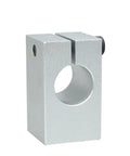 Slick Compact Flanged Mount Linear Motion Shaft Support Bushing For Slit Precision with silver design for 6-12 mm guide rods.
