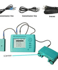 Slick Wall Scanner Beast With Glowing Screen Spots, includes cables and scanner for detecting studs and pipes in drywall.