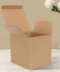 Six Pack Small Kraft Paper Shipping Boxes For Packing And Mailing Durable Reusable Corrugated Cardboard Boxes With Real Rigidity And Stability No Fuss Home Moving And Organizing Supplies open kraft shipping box