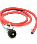 Low Pressure Propane Regulator And 6 Foot Hose Connection Kit For LP LPG Grills Heaters And Fire Pits 5/8" UNF Outlet