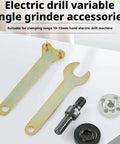 Conversion Angle Grinding Adapter Connecting Rod Kit For Electric Drill Grinders with metal lock nut and wrenches
