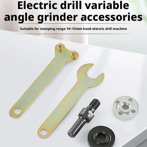 Conversion Angle Grinding Adapter Connecting Rod Kit For Electric Drill Grinders with metal lock nut and wrenches