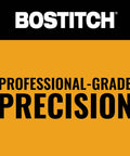 Bostitch logo and text "Professional-Grade Precision" on an orange background
