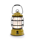 Dusty Yellow Forest Lantern Vintage Rechargeable LED Lantern With Adjustable Brightness Battery Operated Camping Light