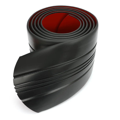 Heavy Duty Self Adhesive Boat Keel Guard And Badass Hull Armor Strips For Fiberglass Aluminum Fishing Vessels Black roll on white background