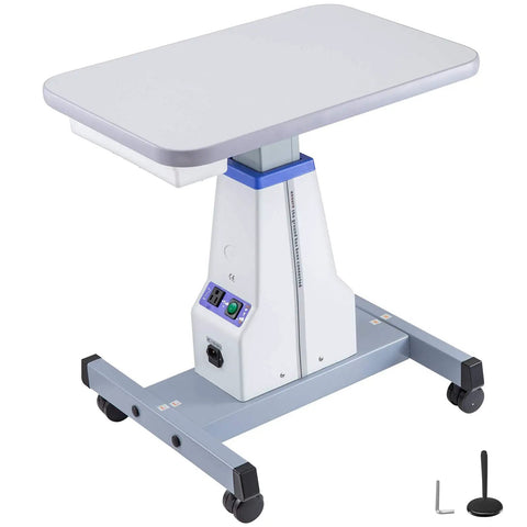 Beefy Dual Instrument Motorized Working Table For Optics And Eyewear, Adjustable, Heavy Duty Carbon Steel Frame, 18.9 By 15.7 Inch Work Surface