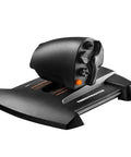 TWCS Throttle For Flight Sim PC USB Controller With Low Profile Design For Precise Smooth Aircraft Control And Immersive Virtual Cockpit Experience Today Pro Grade Gear, black plastic single-unit USB throttle shown at angle