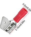 Heat Shrink Piggyback Spade Connectors Quick Disconnect Crimp Terminals Waterproof Electrical Kit For 22 To 10 AWG Splitting Wire Without Cutting Perfect For Cars Boats Or Motorcycles red 0.5cm x 2.15cm connector