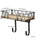 Ultimate No Fuss Laundry Room Space Saver Wall Mount For Ironing Board And Iron Storage with wooden base basket and hooks