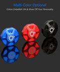 Blue Aluminum Alloy Front Fork Cap Suspension Cover For Mountain Bikes And Road Bikes Valve Protector And Decorative Guard