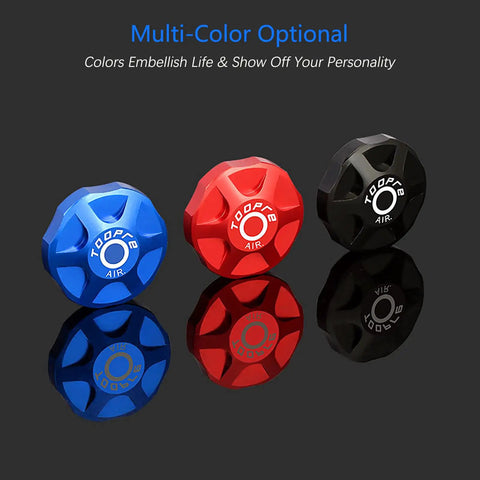 Blue Aluminum Alloy Front Fork Cap Suspension Cover For Mountain Bikes And Road Bikes Valve Protector And Decorative Guard