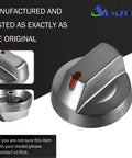 Heavy Duty Stainless Steel Stove Knobs 5 Pack Replacement For Range And Oven Top Burners Durable Metal Control Dial Knobs Built To Last Easy Fit For Most Ovens
