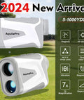 Go To Golf Rangefinder With Slope, Flag Lock Vibration, 7X Magnification, 1000 Yard Range on grass background