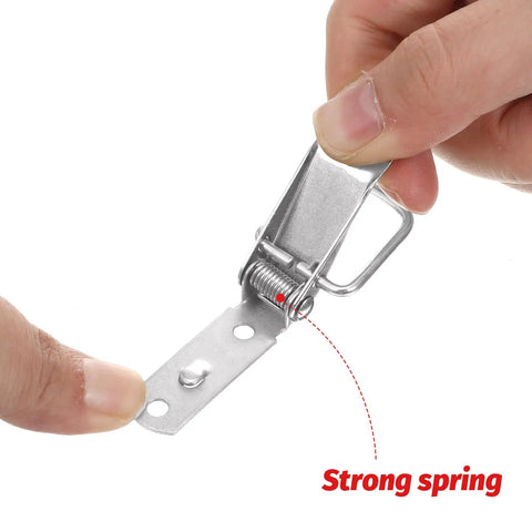 Four Pack 90 Degree Toggle Latches With Spring Loaded Action For Drawers Toolboxes Cases And Chests Quick Release viewed up close