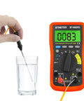 Bluetooth Enabled Digital Multimeter with App Logging and Auto Ranging, 4000 Count Multimeter measuring water temperature