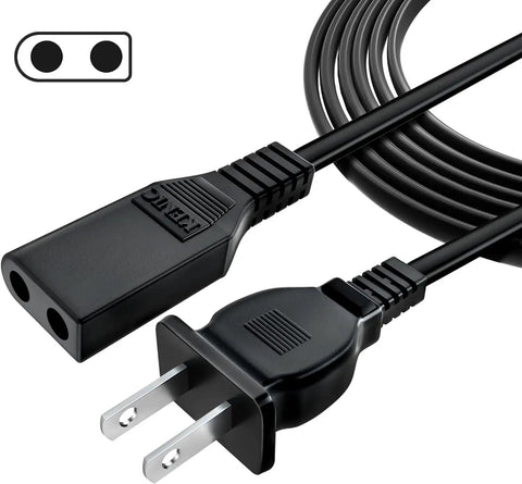 Replacement AC Power Cord Lead For Janome NewHome 5700 6500 6600 8000 9000 Sewing Machines 6 Foot USA Plug Black Premium Grade Non OEM