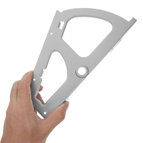 Stainless steel shoe turning rack hinge plate held in hand, for drawers and cabinets